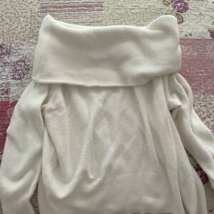 Off-shoulder sweater H&M cream